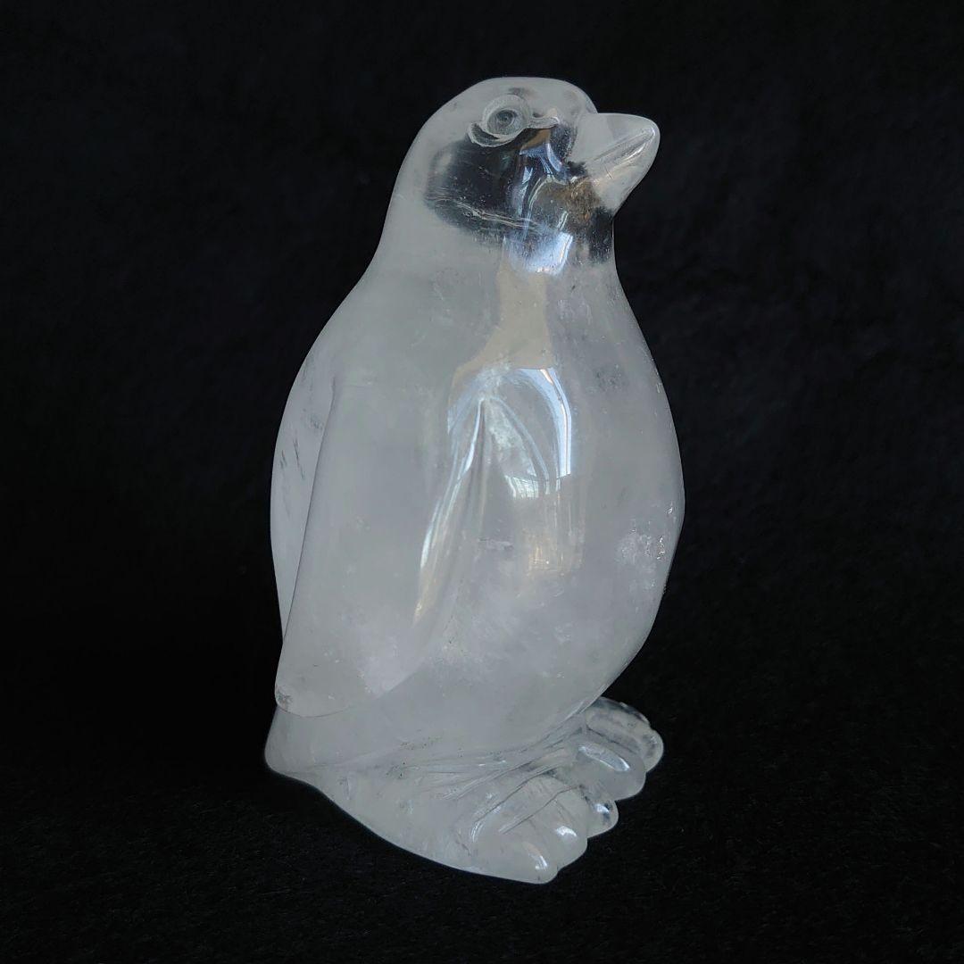 水晶　ペンギン　置物　素敵な逸品