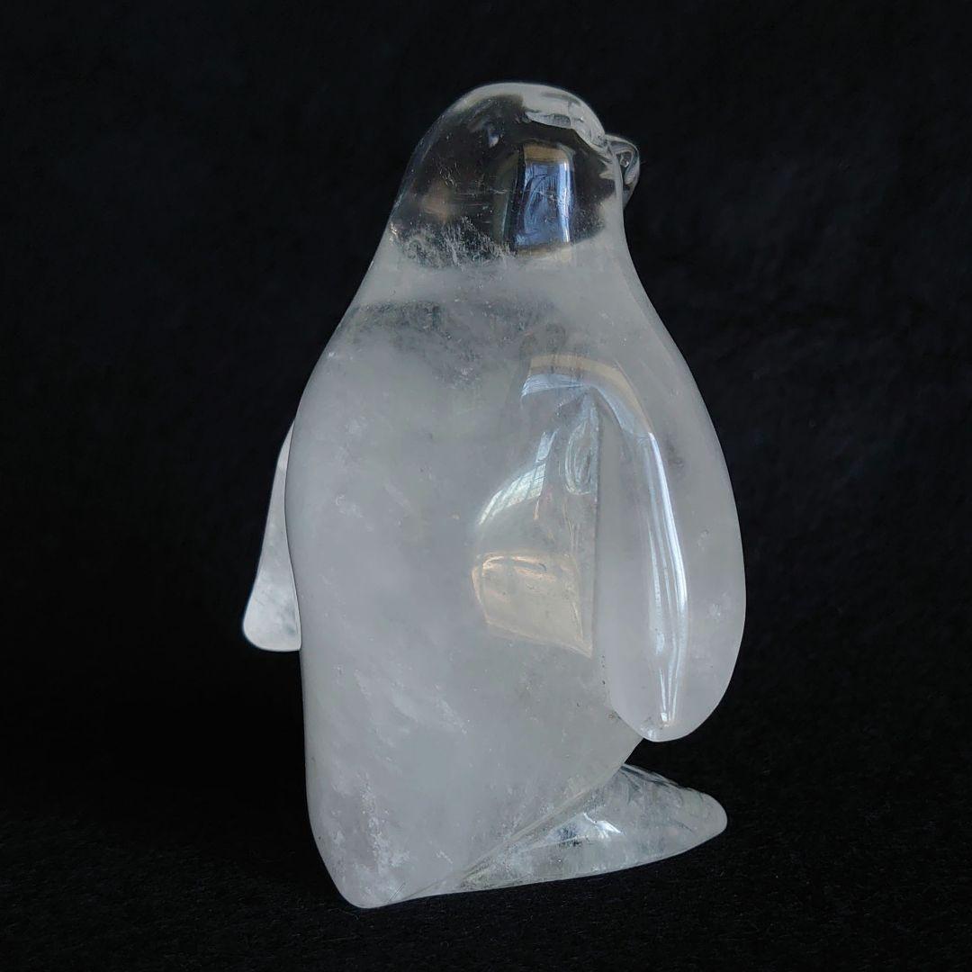 水晶　ペンギン　置物　素敵な逸品