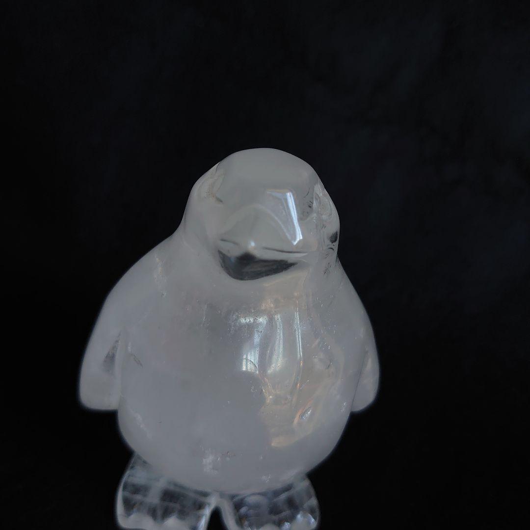 水晶　ペンギン　置物　素敵な逸品