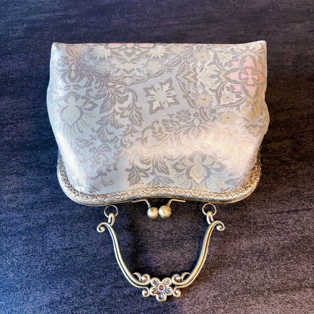 2月の新作1点物！！幻想的なオーロラ本佐賀錦の煌めき上品パーティーバッグ帯バッグ