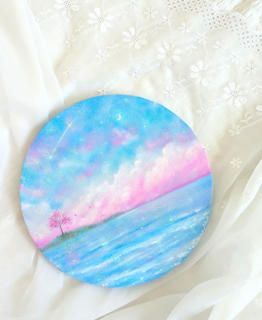 オイルパステル画　25cm