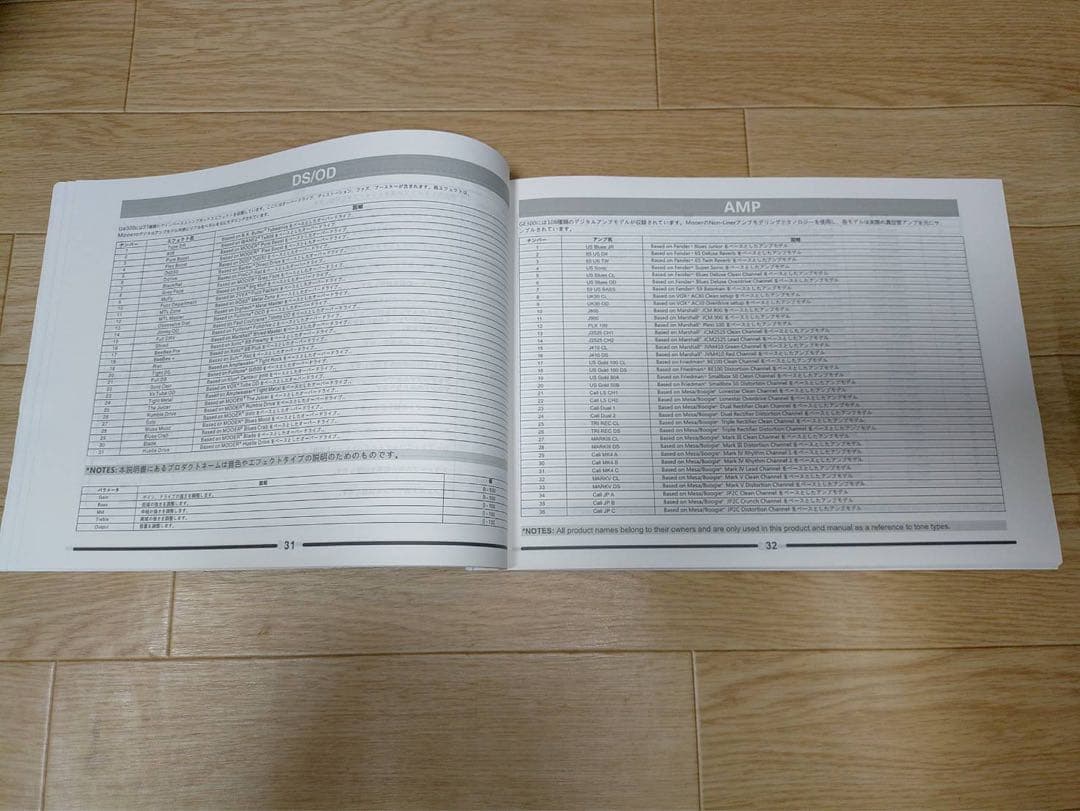 MOOER GE300 ギターエフェクター　DL説明書付