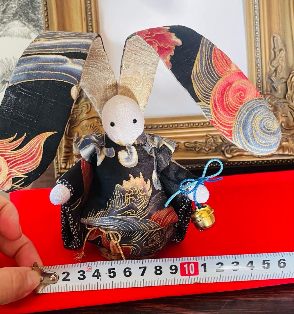 Love-pon おばあちゃんのハンドメイド　 ペア着物うさぎ人形