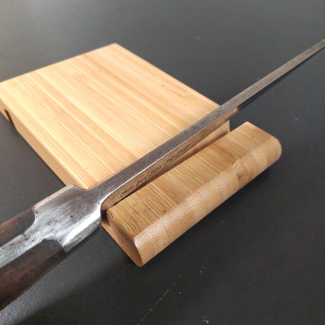 中古再生品本源正則ガラスキ包丁玉鋼145mm