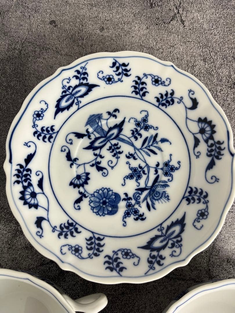 Blue Danube スープカップ&ソーサー 4客セット