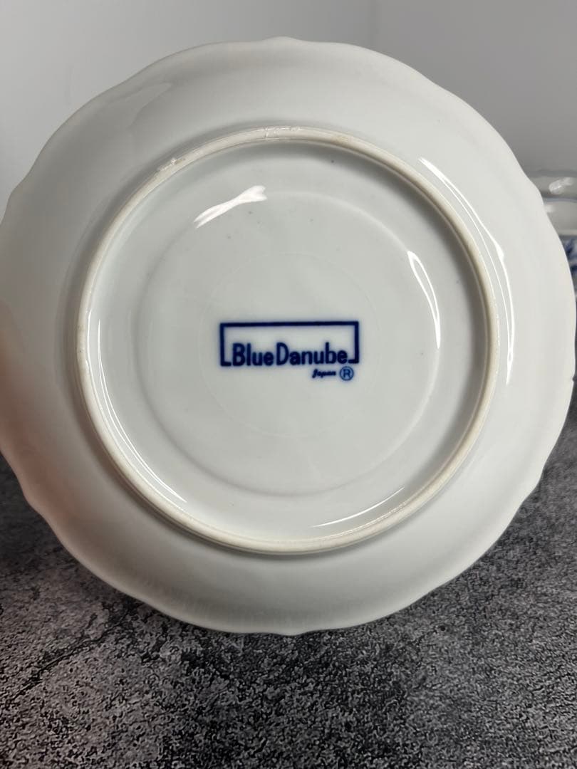 Blue Danube スープカップ&ソーサー 4客セット