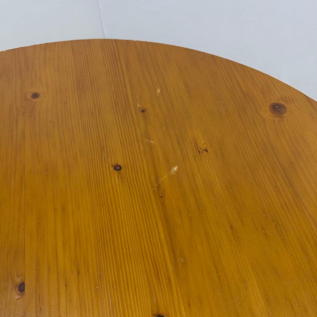 ちゃぶ台　丸形　折りたたみ　円形　パイン材　直径80 無垢材　ローテーブル