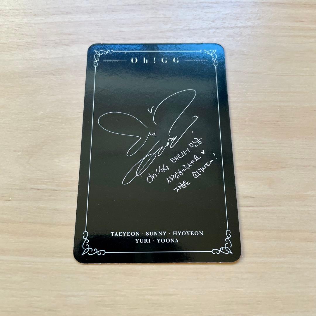 少女時代 Oh!GG lil'touch トレカ テヨン TAEYEON