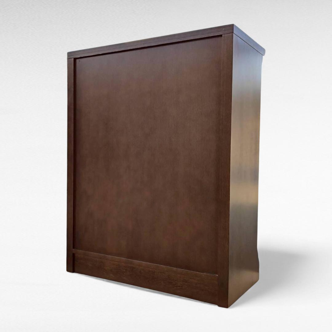 コスガ チェスト オーク材　ガラス扉　収納 クラシックブラウン ヨーロピアン