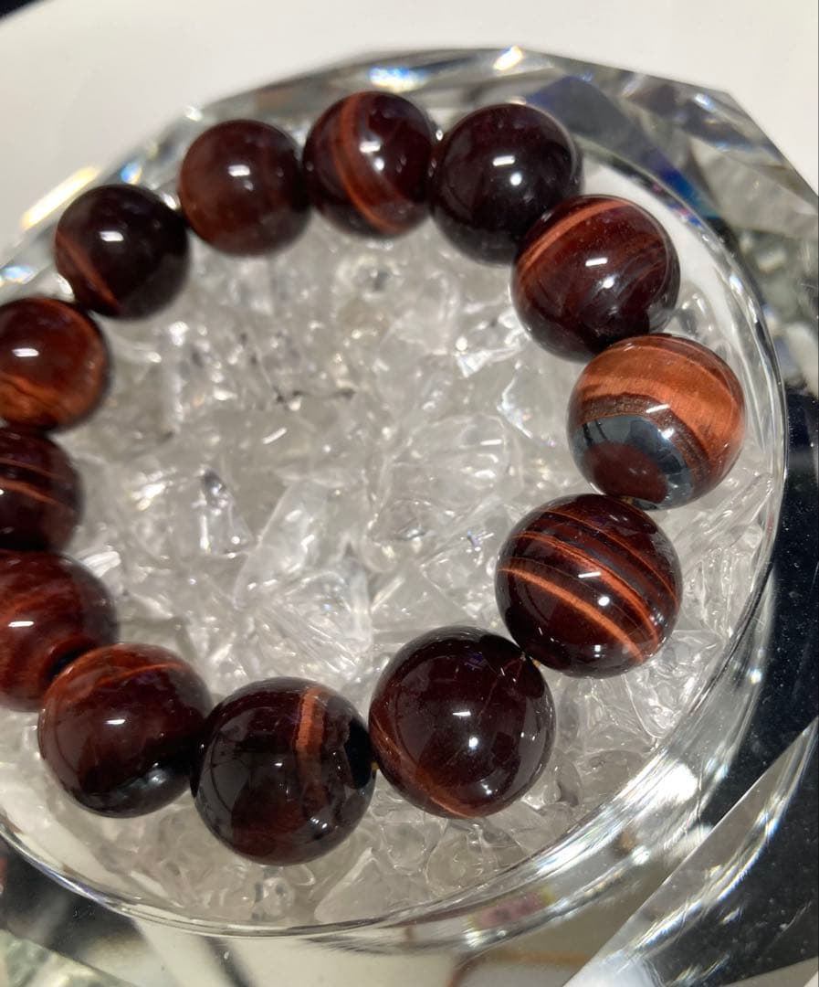 天然石　タイガーアイ　ブレスレット　２本　セット