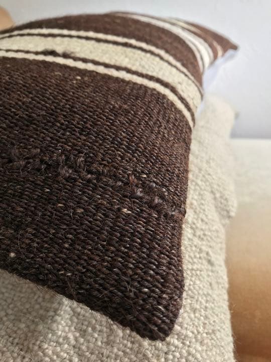 ビンテージラグ　トルコラグ　オールドキリム　クッションカバー　2点セット