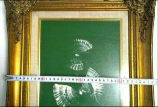 油彩画【 F4 】【蝶】ヴィンテージ アンティーク 額縁