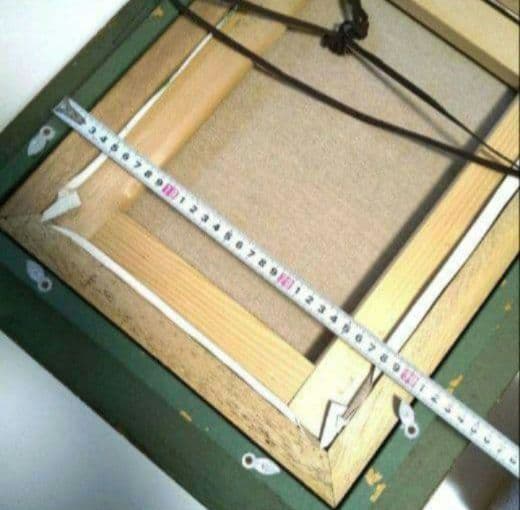 油彩画【 F4 】【蝶】ヴィンテージ アンティーク 額縁