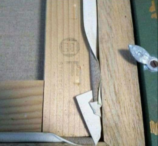 油彩画【 F4 】【蝶】ヴィンテージ アンティーク 額縁