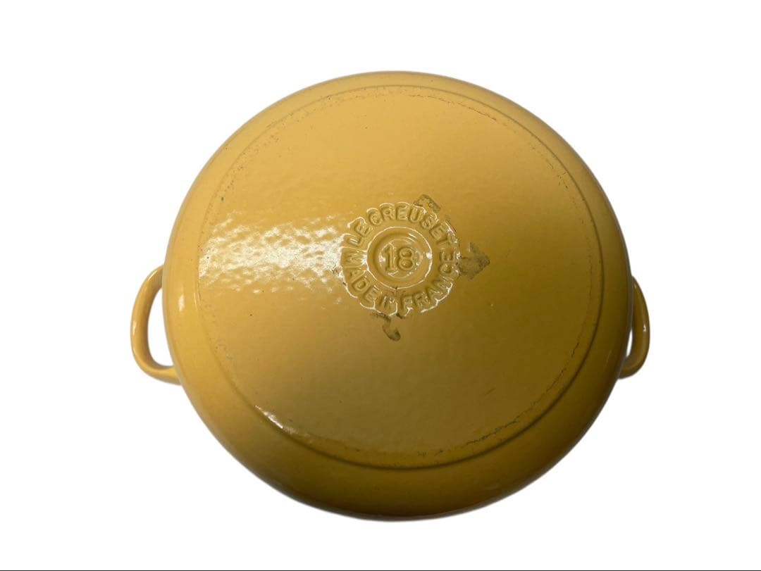 LE CREUSET ココット・ロンド 18cm　イエロー