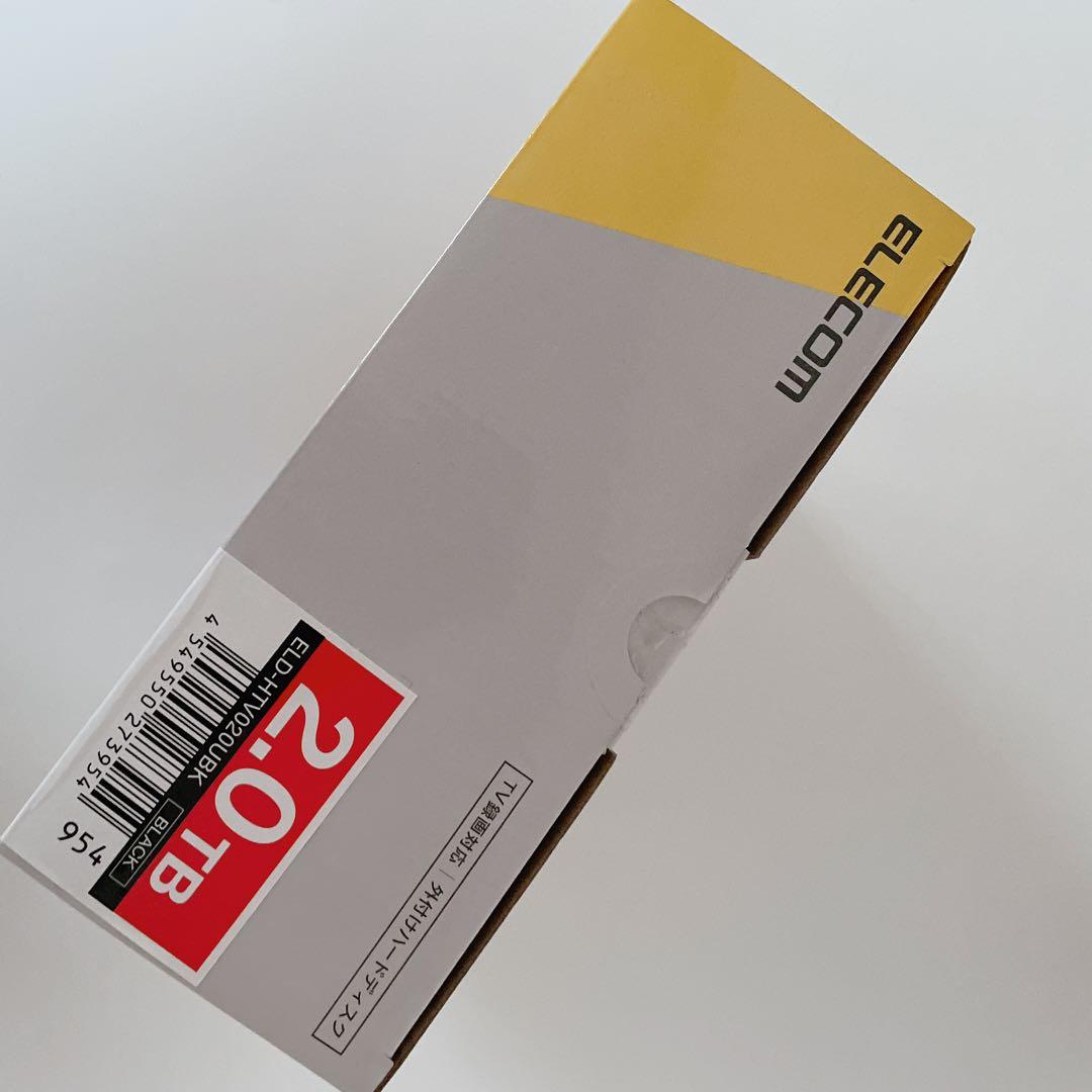 ELECOM 2.0TB 外付けハードディスク ELD-HTV020UBK