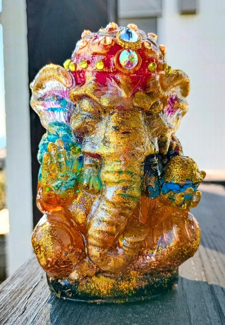 CHAKRA✧RAINBOW✧ガネーシャのオルゴナイト♥️やまさま♥️専用