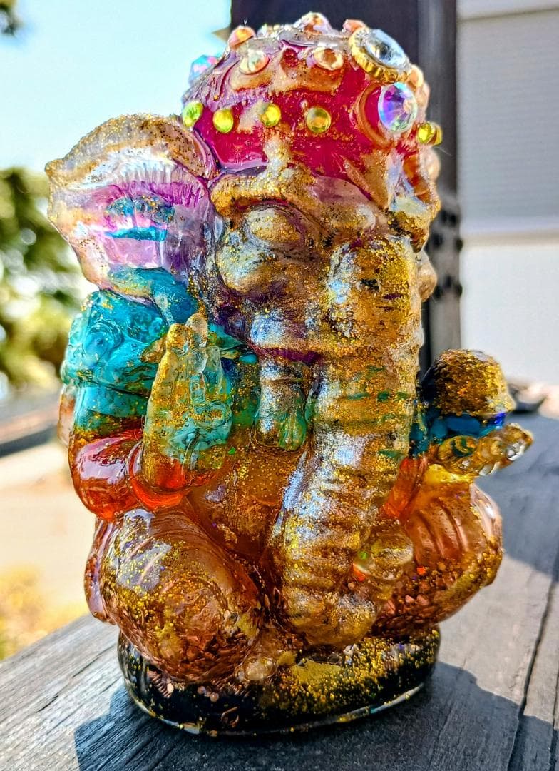 CHAKRA✧RAINBOW✧ガネーシャのオルゴナイト♥️やまさま♥️専用