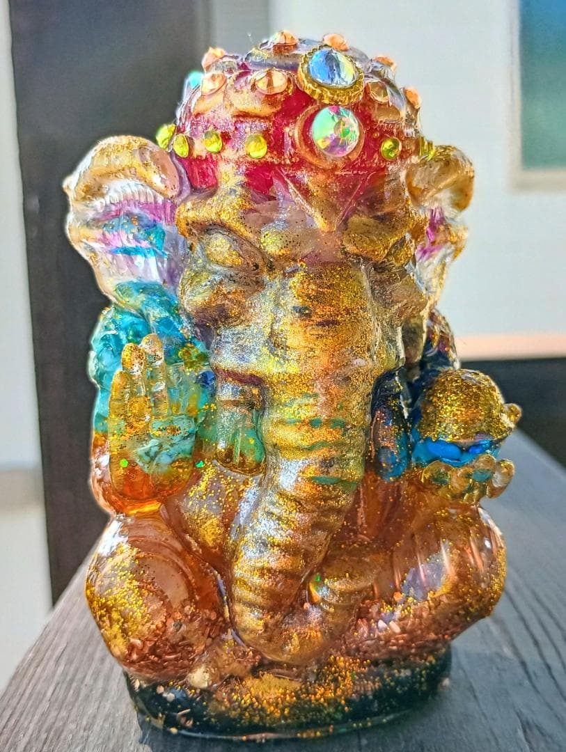 CHAKRA✧RAINBOW✧ガネーシャのオルゴナイト♥️やまさま♥️専用