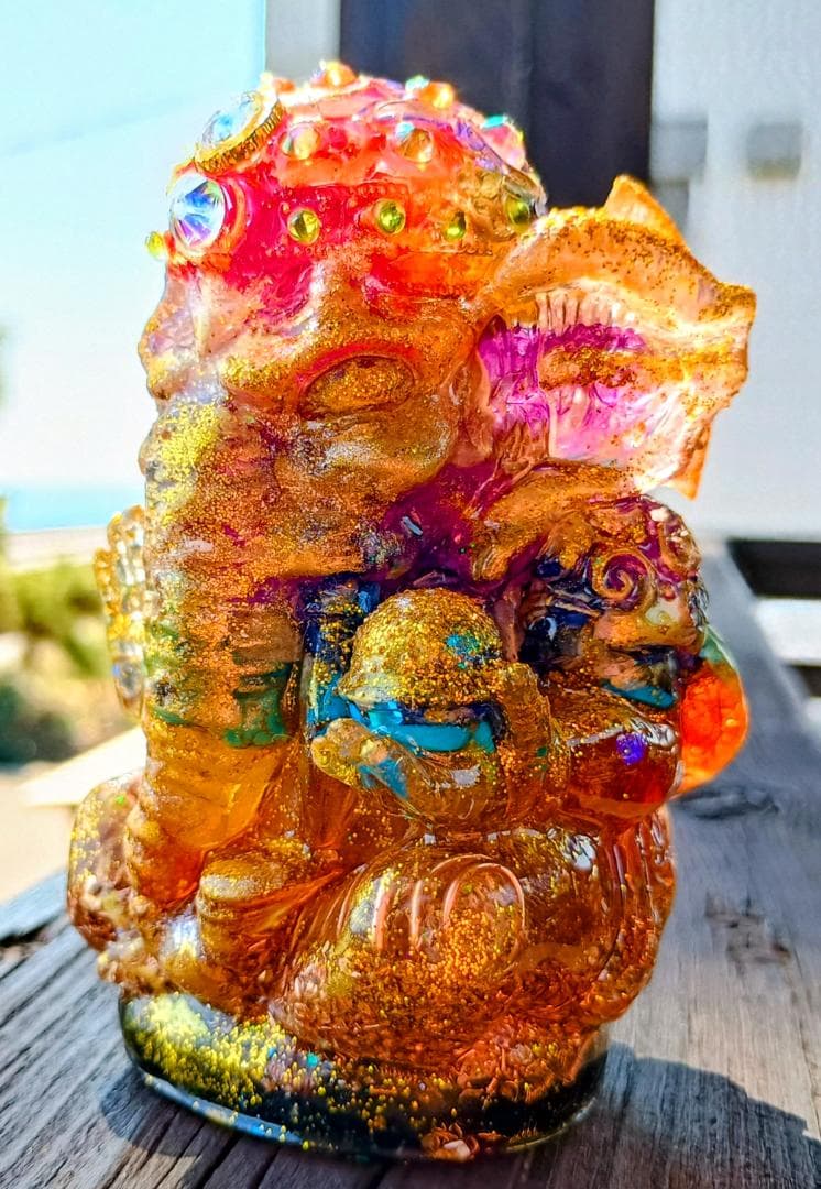 CHAKRA✧RAINBOW✧ガネーシャのオルゴナイト♥️やまさま♥️専用