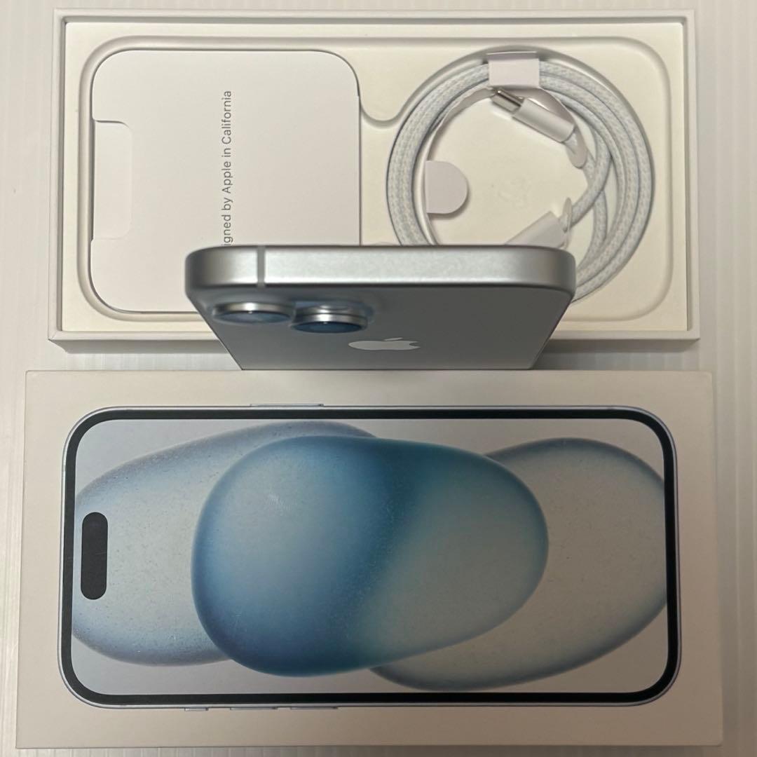バッテリー100% iPhone15 128GB SIMフリー 本体