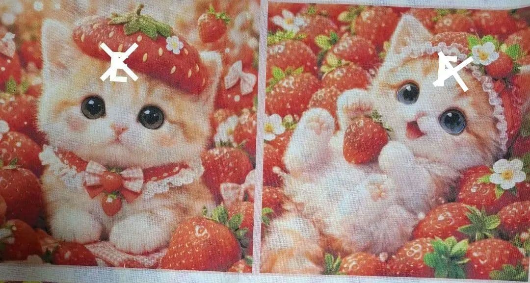 オーダー用在庫パネル♥️可愛い系猫と天使猫ちゃん　ポーチ等ハンドメイド