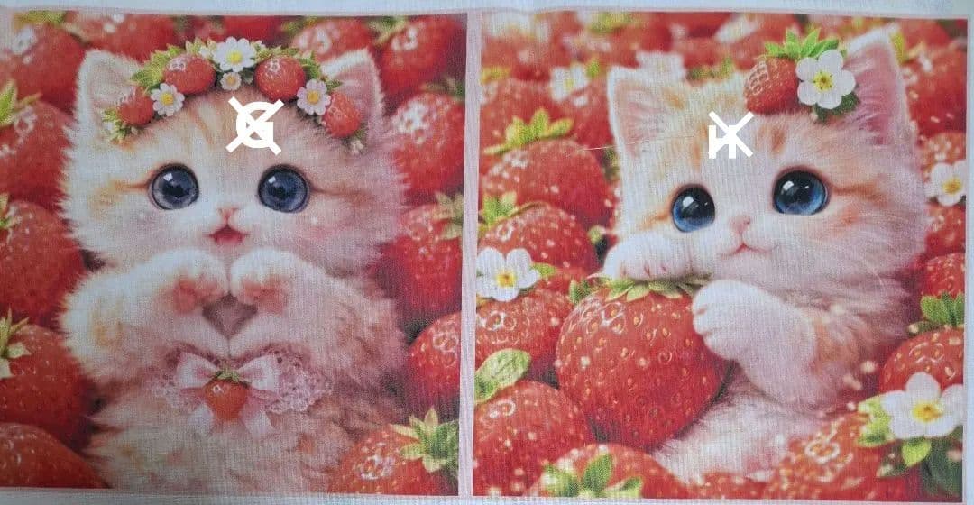オーダー用在庫パネル♥️可愛い系猫と天使猫ちゃん　ポーチ等ハンドメイド