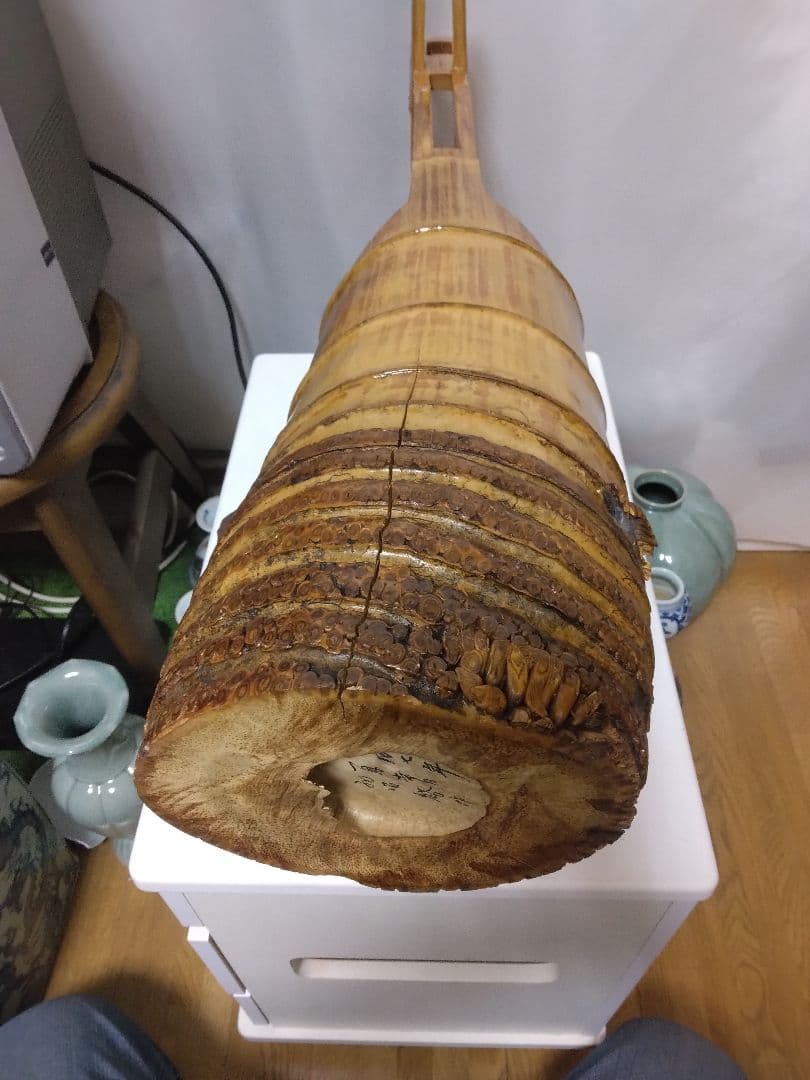 竹製花器 約70センチ