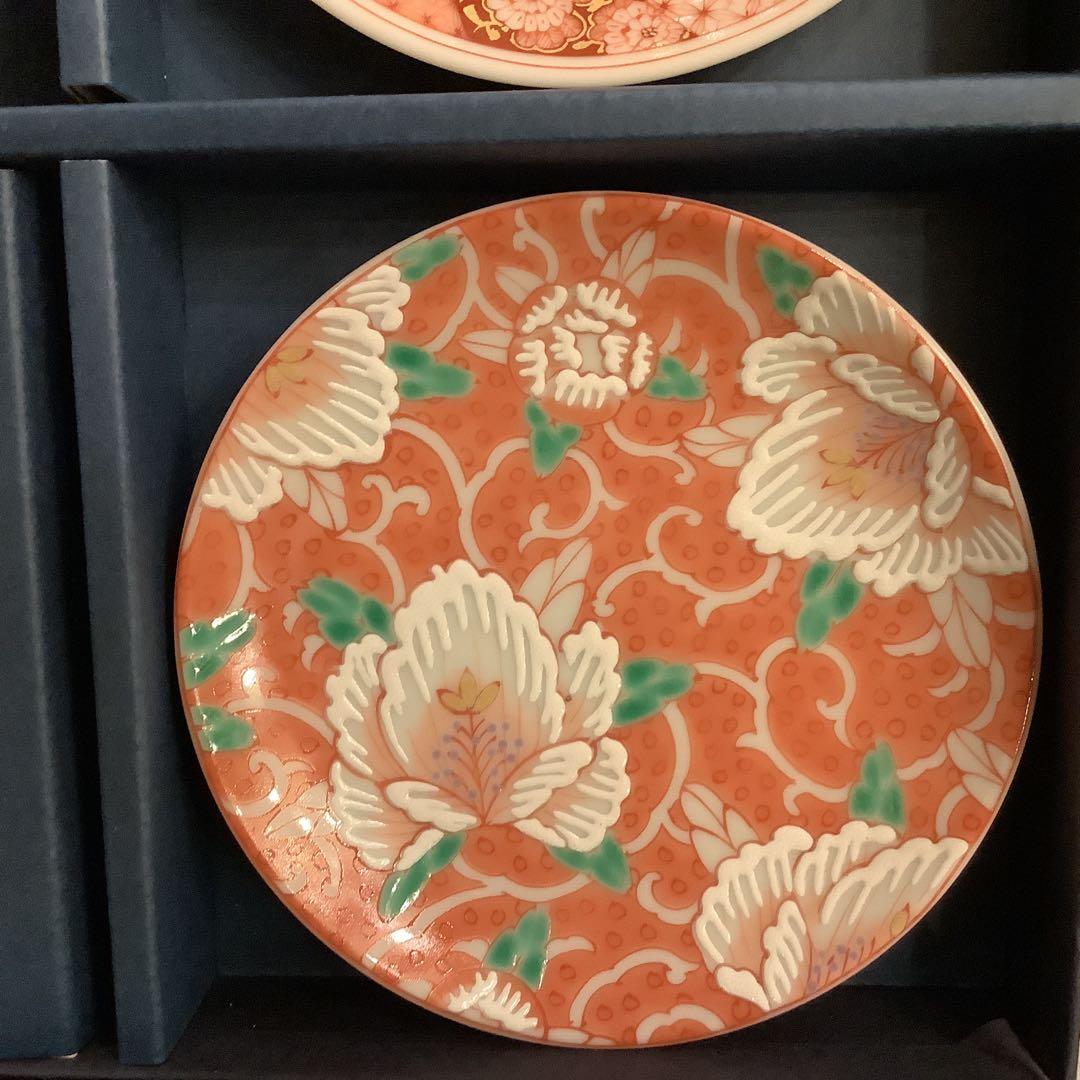 ◆新品未使用品◆ Kutani Art 九谷アート 小皿セット