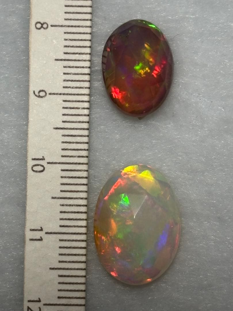 ◆ダブル オパール◆マクラメ編みペンダント