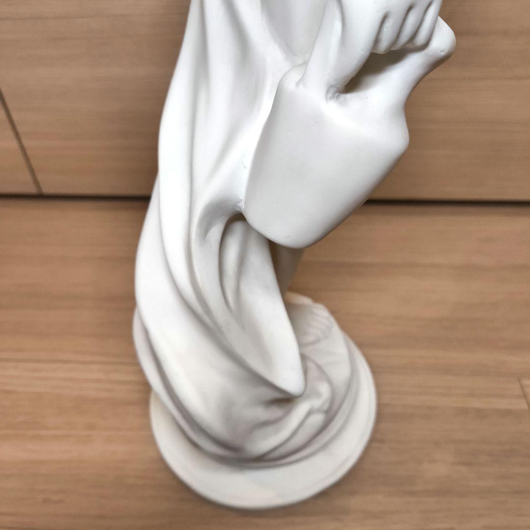 石膏像 水の精 ホワイト陶器製女性像 高さ約65.5cm