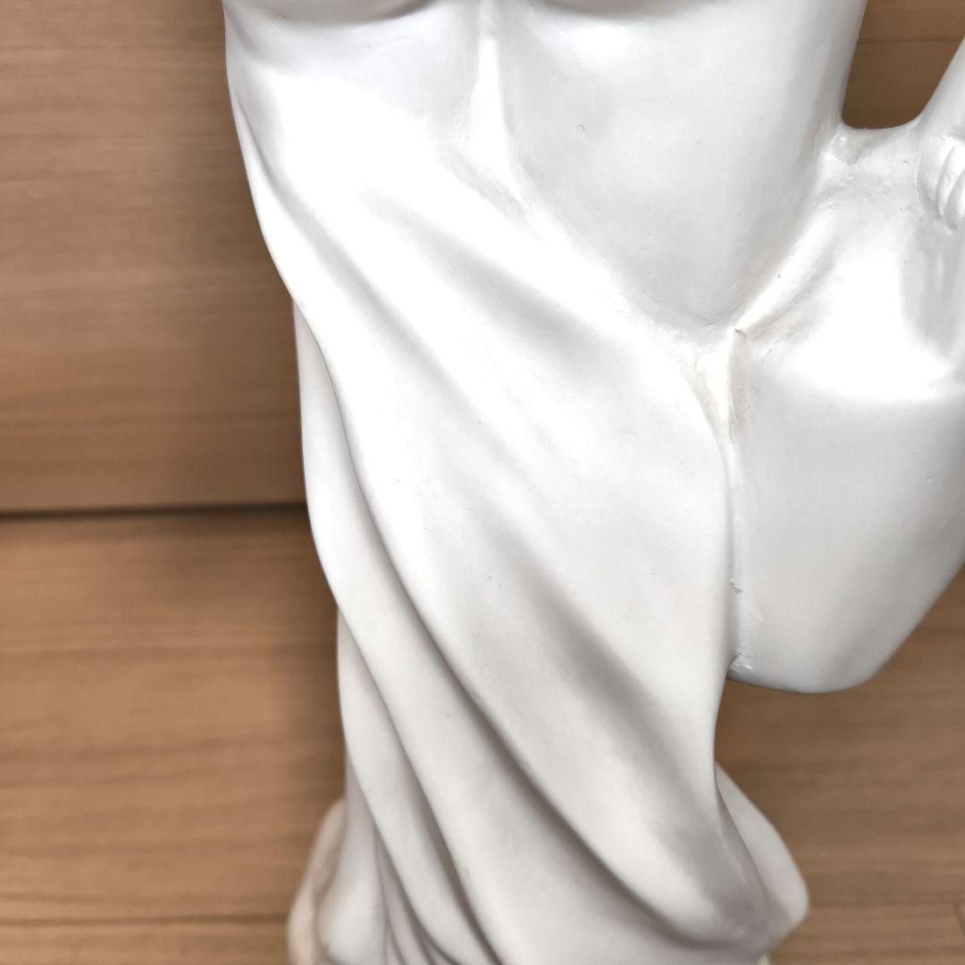 石膏像 水の精 ホワイト陶器製女性像 高さ約65.5cm