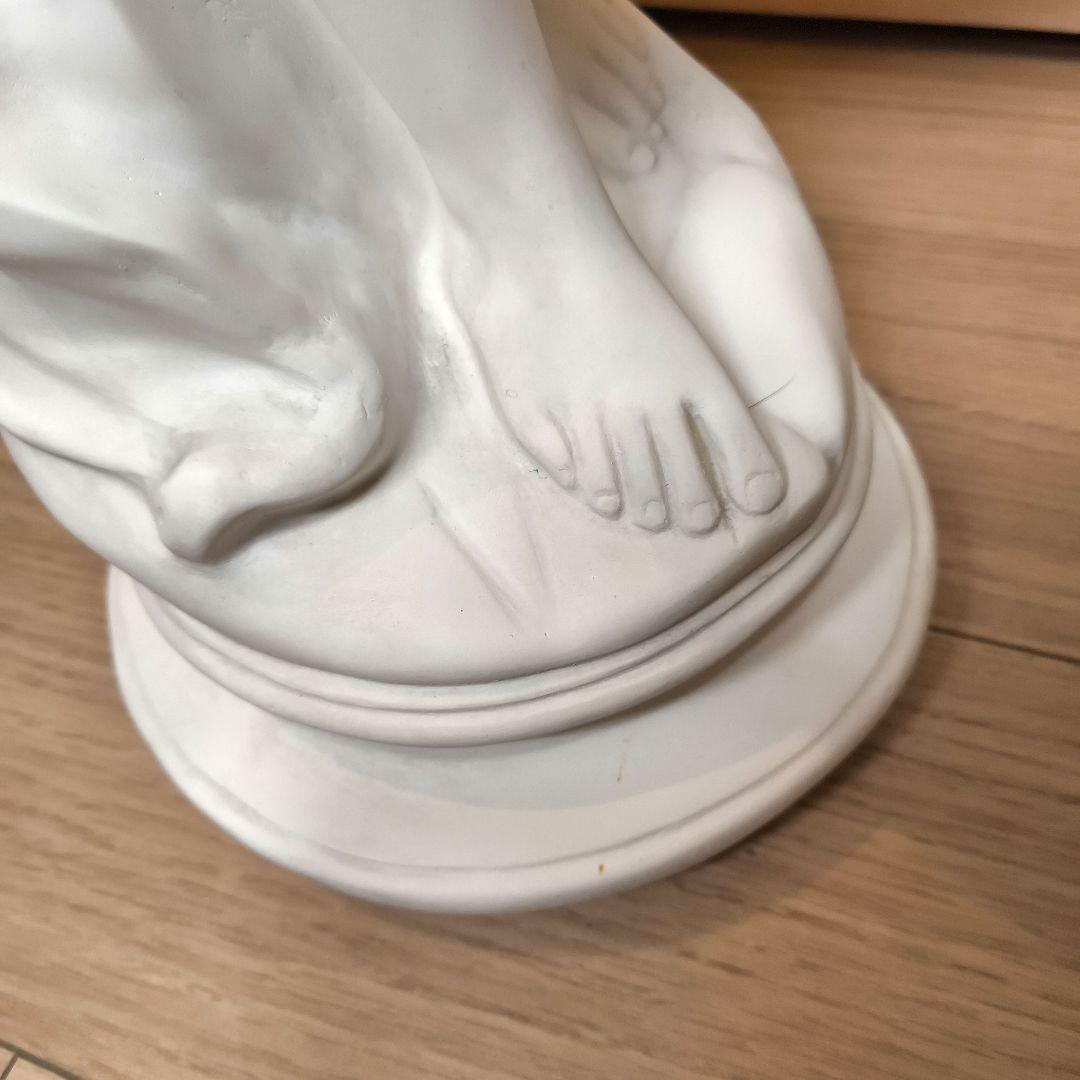 石膏像 水の精 ホワイト陶器製女性像 高さ約65.5cm