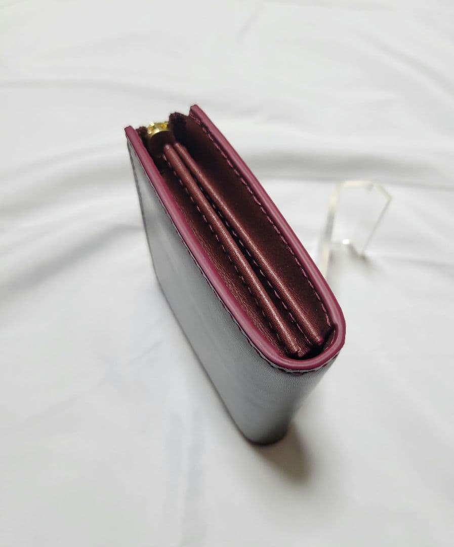 L字ファスナー財布　レザークラフト　ミニ財布　小銭入れ　ハンドメイド