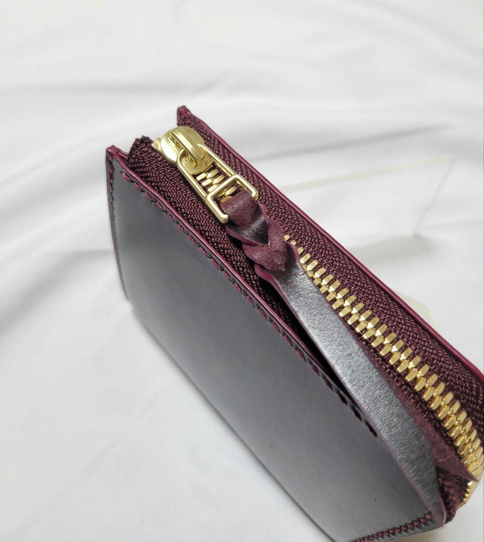 L字ファスナー財布　レザークラフト　ミニ財布　小銭入れ　ハンドメイド