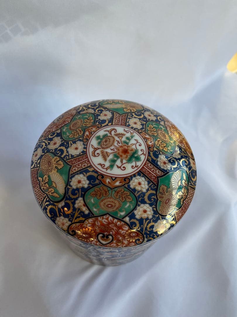 美濃焼 庫山窯 菊金唐草 手まり三段重 重箱 おせちお正月