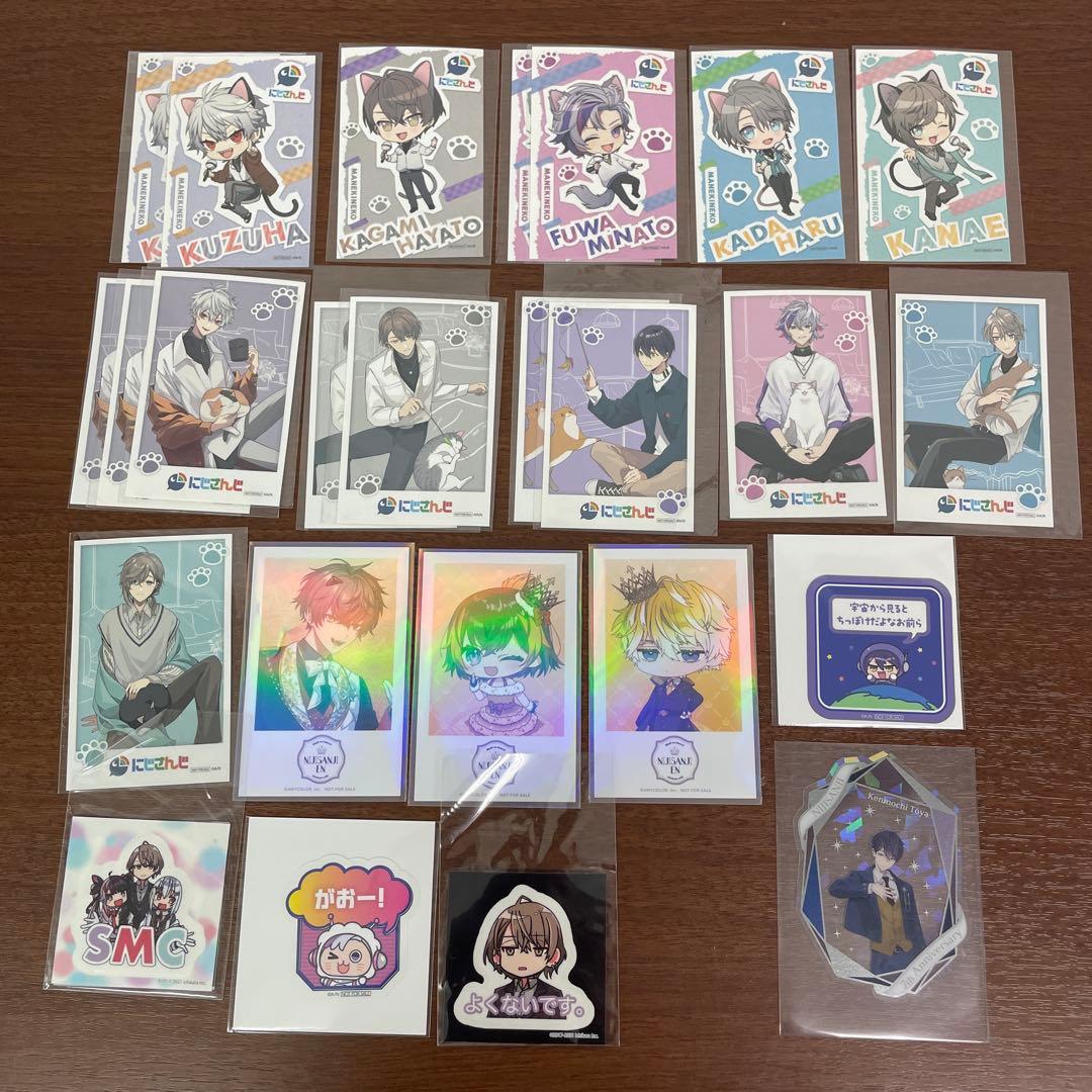 ❶にじさんじ 色紙 チップスカード 特典ポストカード 紙類 まとめ売り