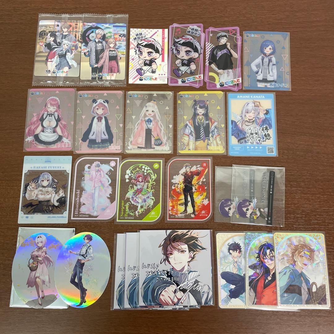 ❶にじさんじ 色紙 チップスカード 特典ポストカード 紙類 まとめ売り
