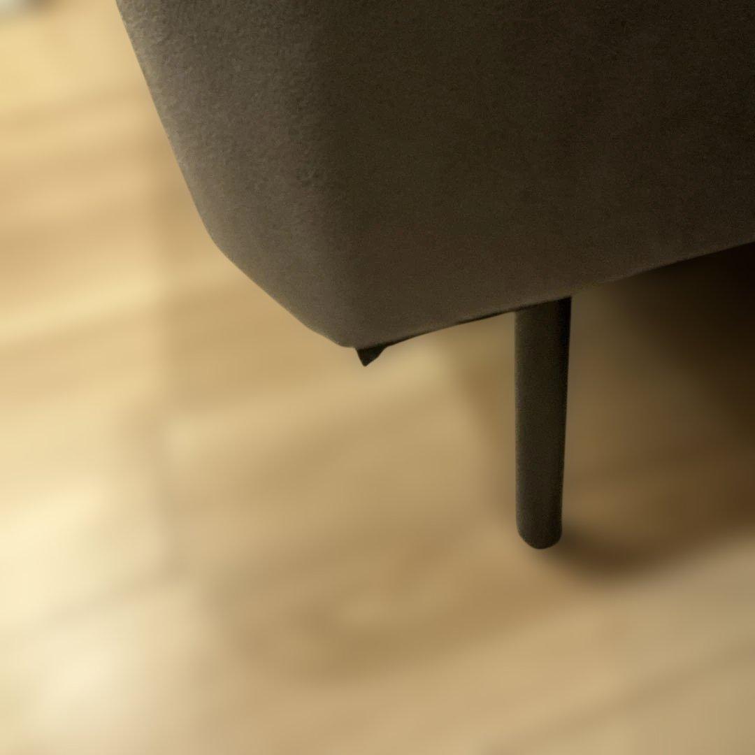 グレー2人掛け　ファブリックソファおしゃれソファ長椅子