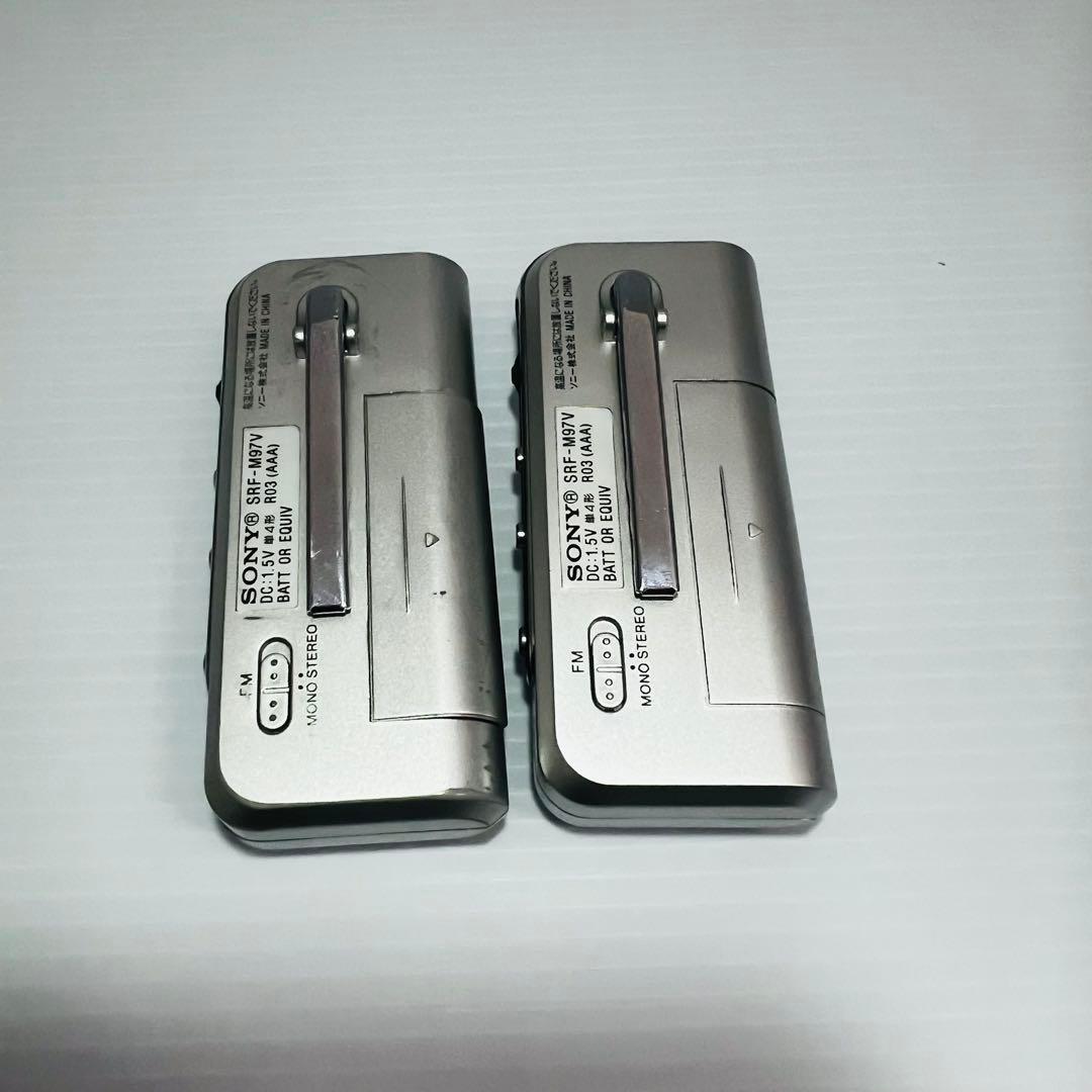 動作確認済SONY FM/AM ポケッタブルラジオ SRF-M97V 2台セット