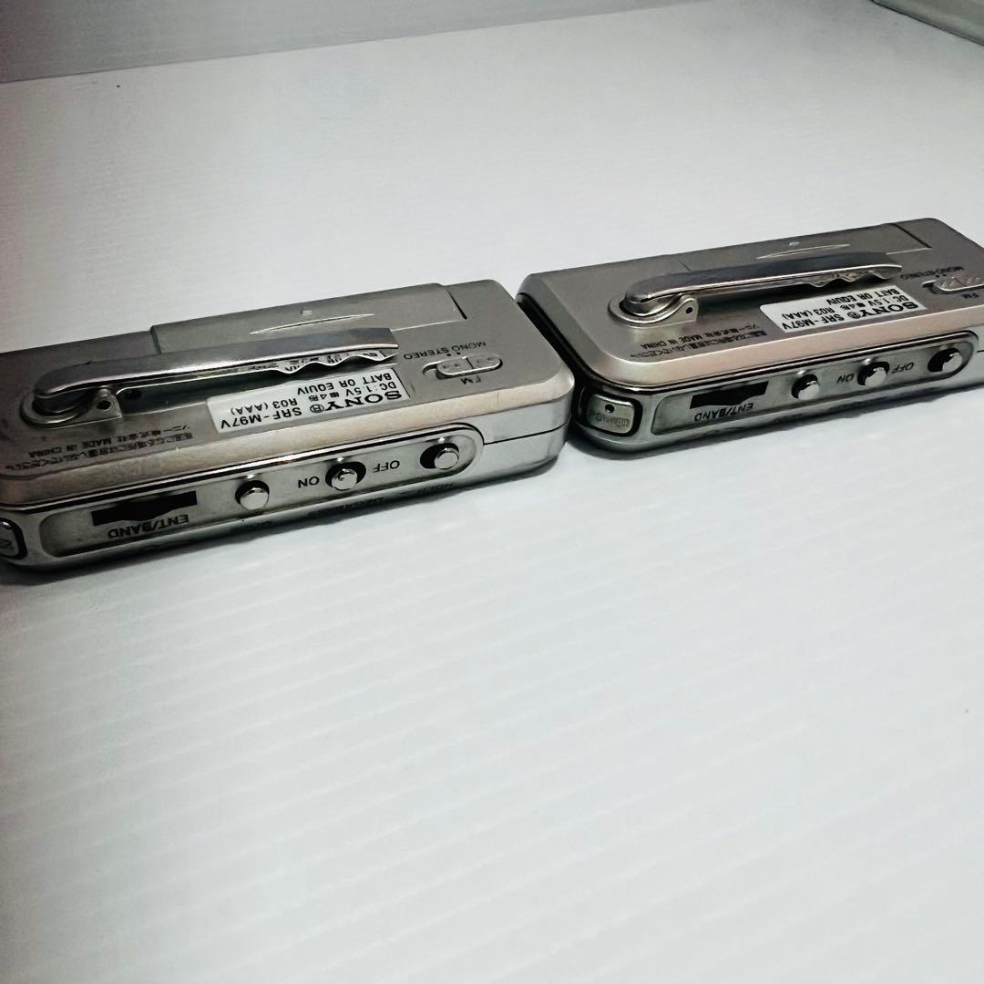 動作確認済SONY FM/AM ポケッタブルラジオ SRF-M97V 2台セット