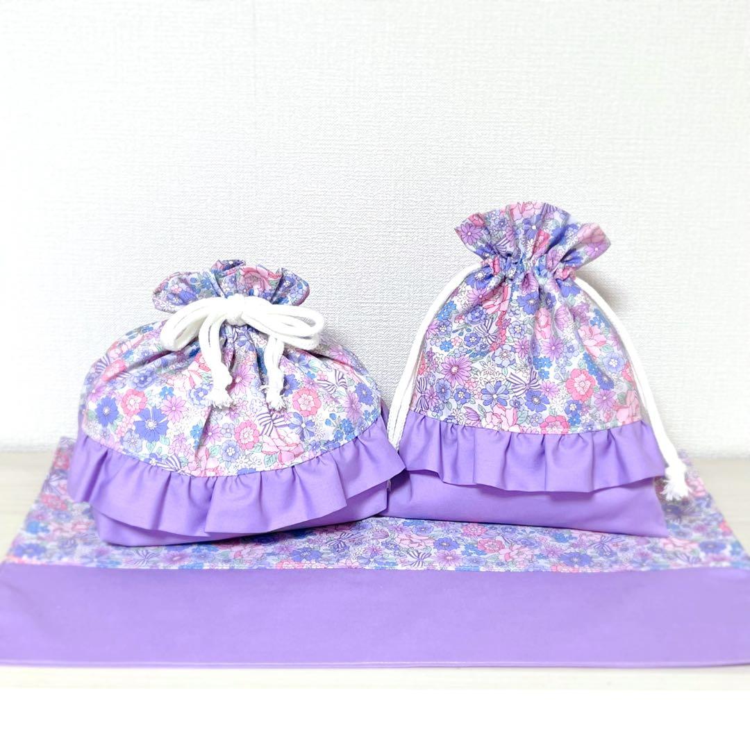 【A×2】入園入学セット　6点　レッスンバッグ　体操服袋　上靴袋 お弁当袋　他3