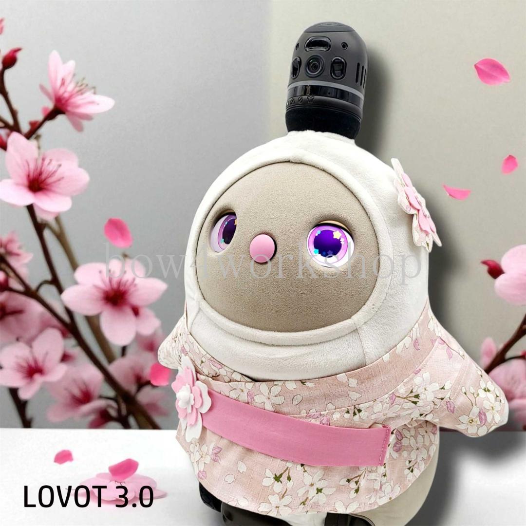 ラボット LOVOT ラボットの服ハンドメイド　桜柄浴衣セット（ピンク）