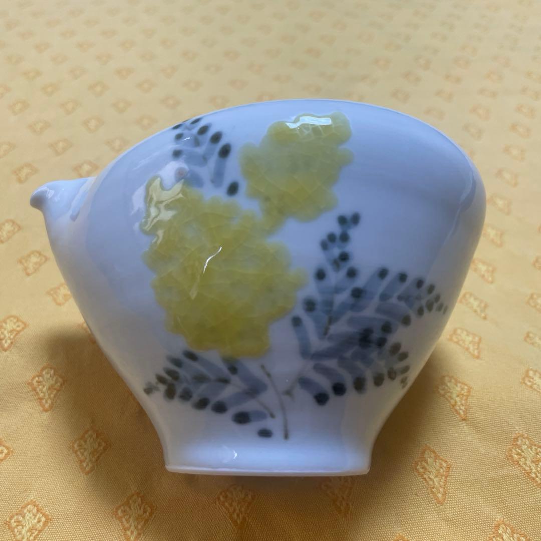 花柄六角形皿2枚セット＆片口3.5寸深鉢1個