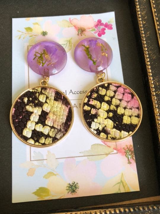 Flower＆animal ピアス イヤリング