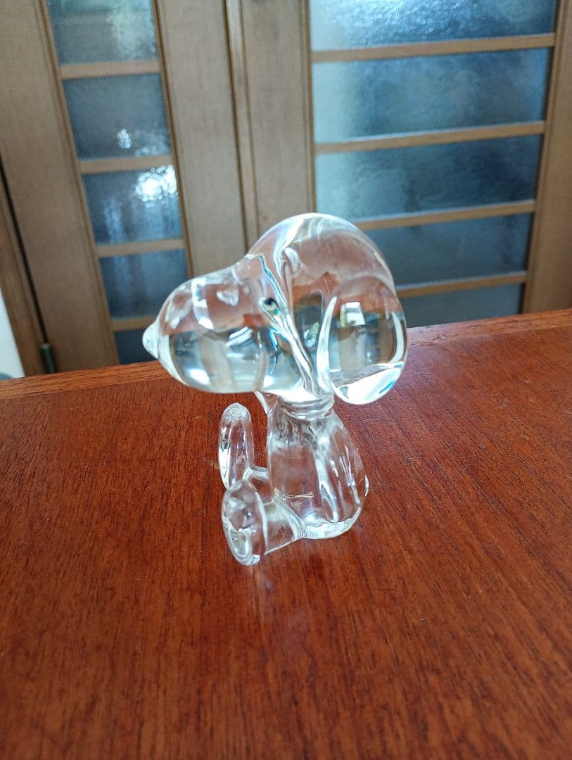 バカラ　BACCARAT 　スヌーピー　クリスタル置物