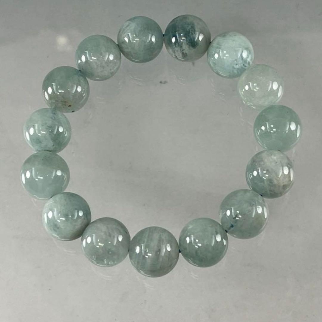 BRY0422☆アクアマリンブレスレット☆天然石　パワーストーン