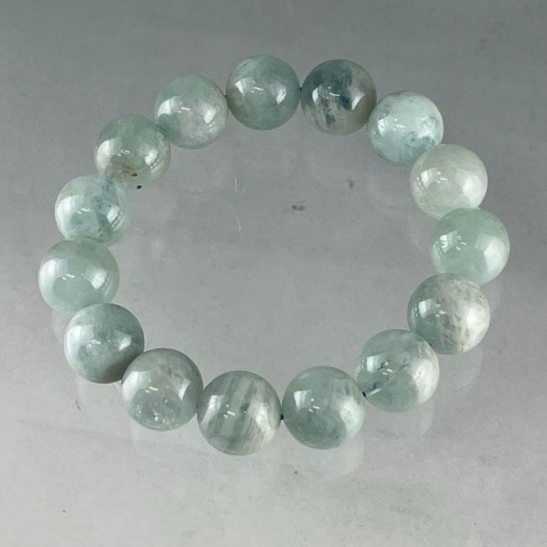 BRY0422☆アクアマリンブレスレット☆天然石　パワーストーン
