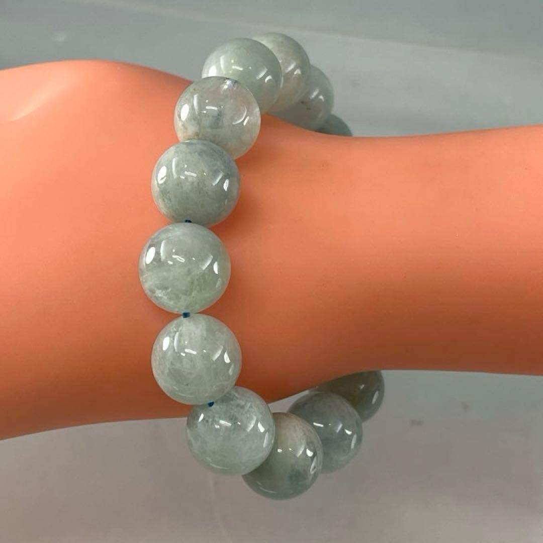 BRY0422☆アクアマリンブレスレット☆天然石　パワーストーン