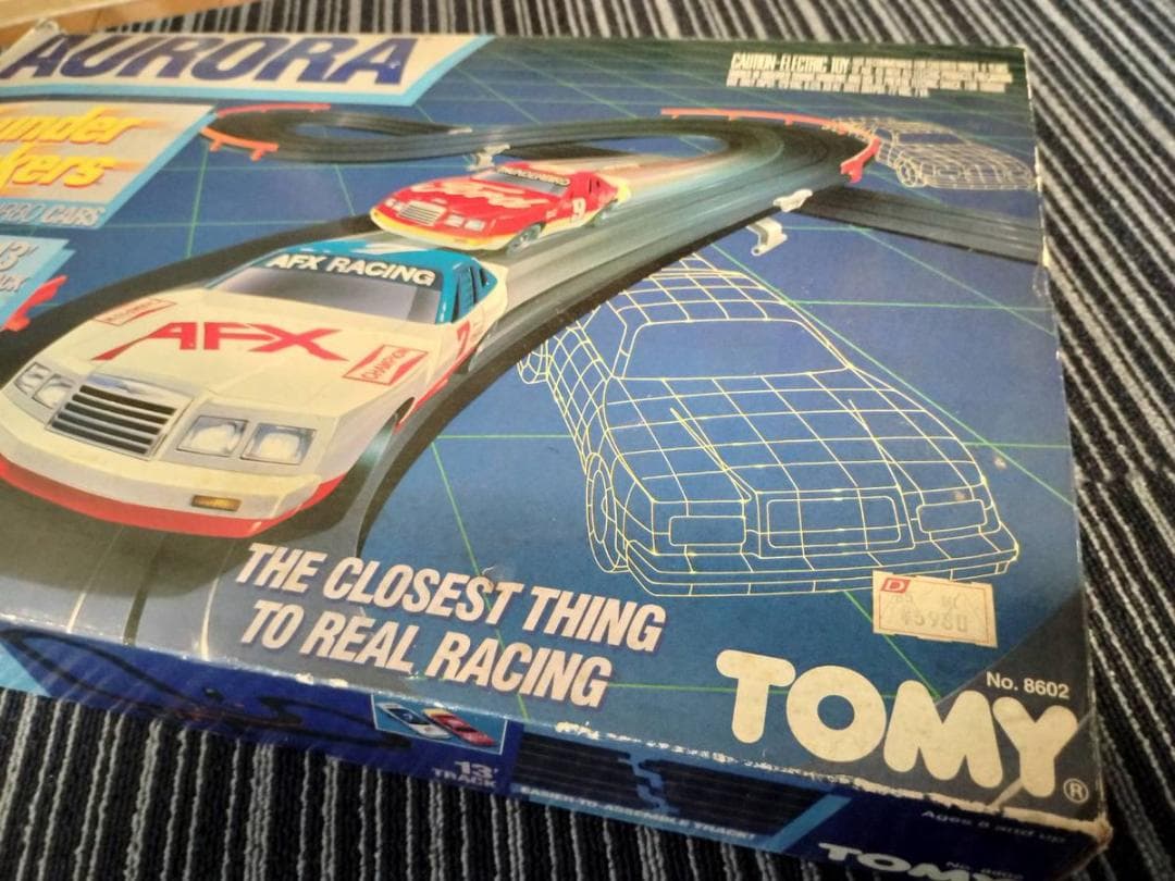 レトロ　TOMY スロットカー　1980年代　AFX オーロラサンダーストッカー